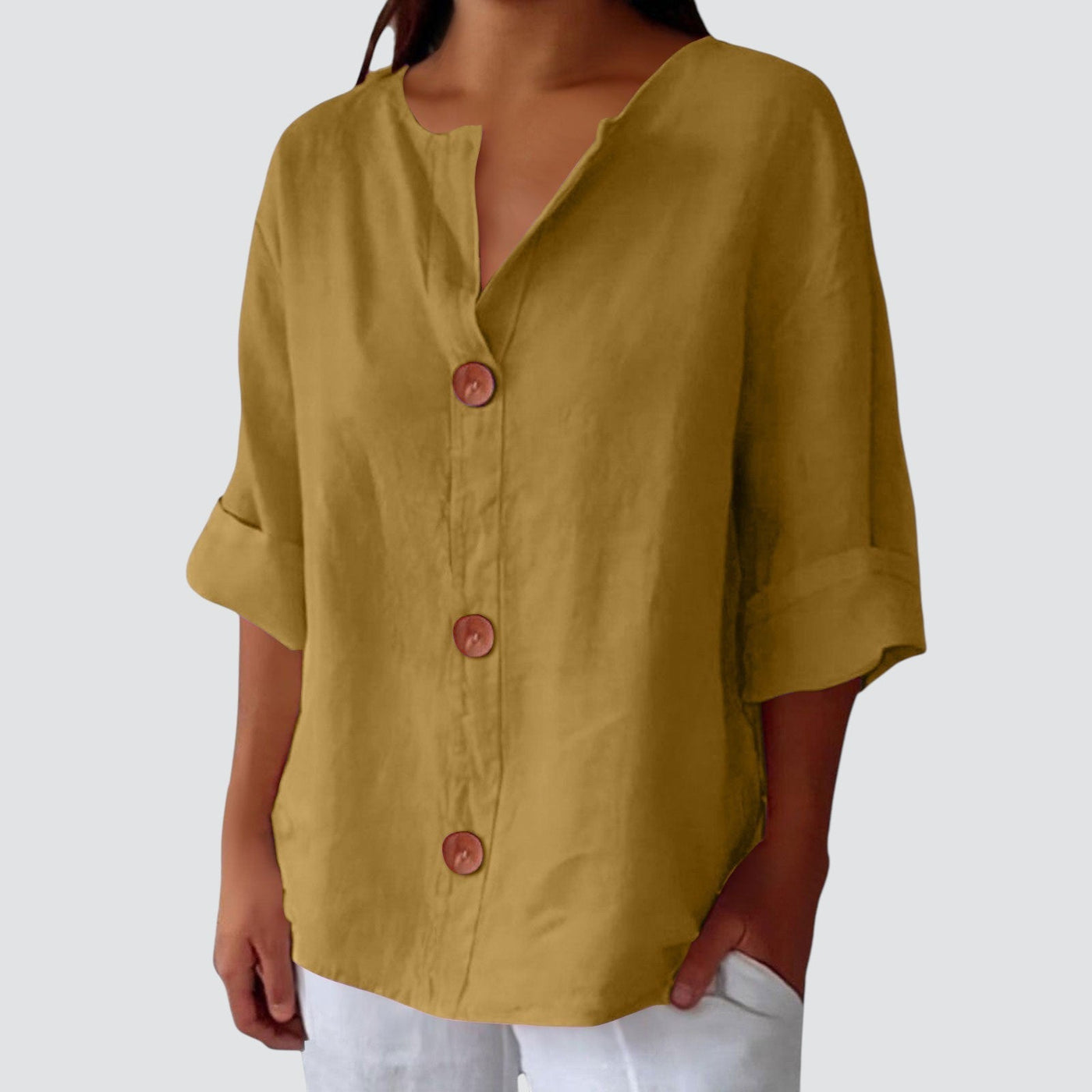 Elara | Relaxed Linen Shirt
