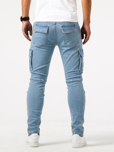 Veyro | Denim Cargo Pants