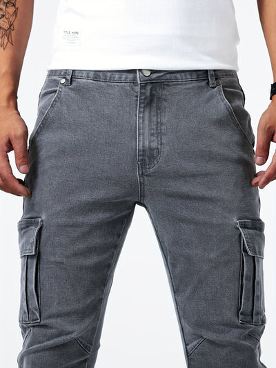Veyro | Denim Cargo Pants