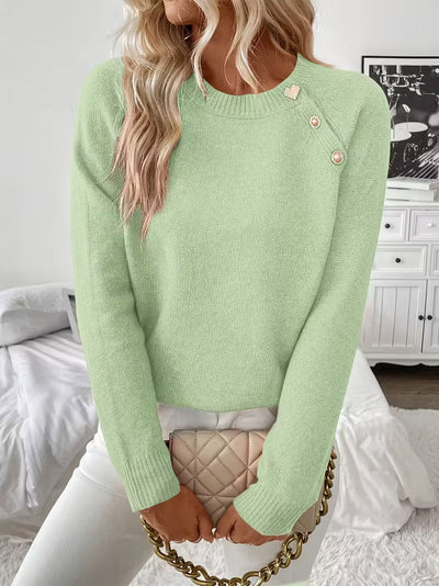 Clara | Button Knit jumper