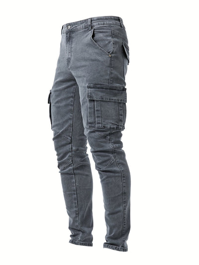 Veyro | Denim Cargo Pants
