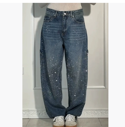 Sara | Balloon Denim Pants
