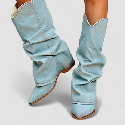 Louise | Denim Ankle Boots