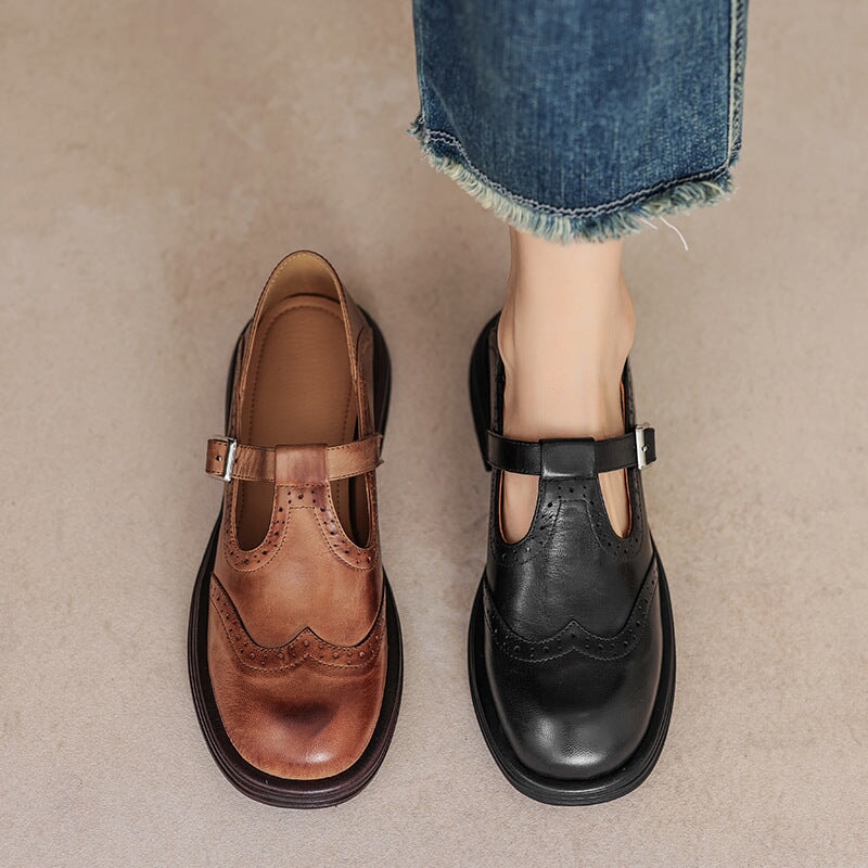 Nora | Elegant Mary Janes Made Of Leather